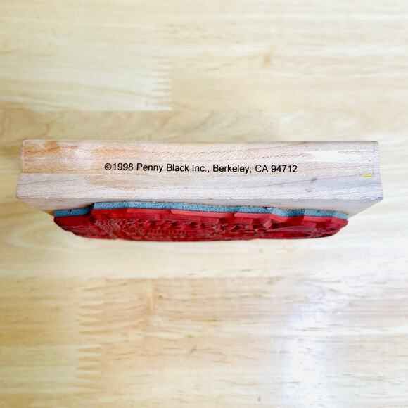 Vintage Penny Black 1998 Sharing a Moment Wood Mounted Rubber Stamp - Picture 3 of 5